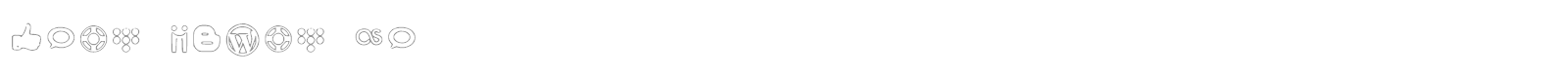 Social Media Icons Bold font preview